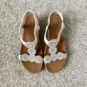 Sketchers Luxe Foam Wedge Sandals